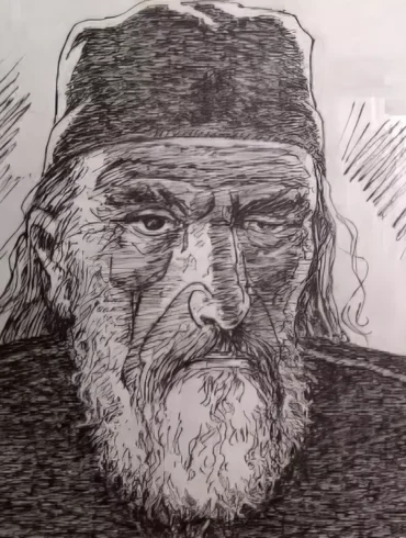 Απεικόνιση Του Βενιαμίν Λεσβίου Ως Δασκάλου Και Μέλους Της Φιλικής Εταιρείας, Έτοιμου Για Δράση.