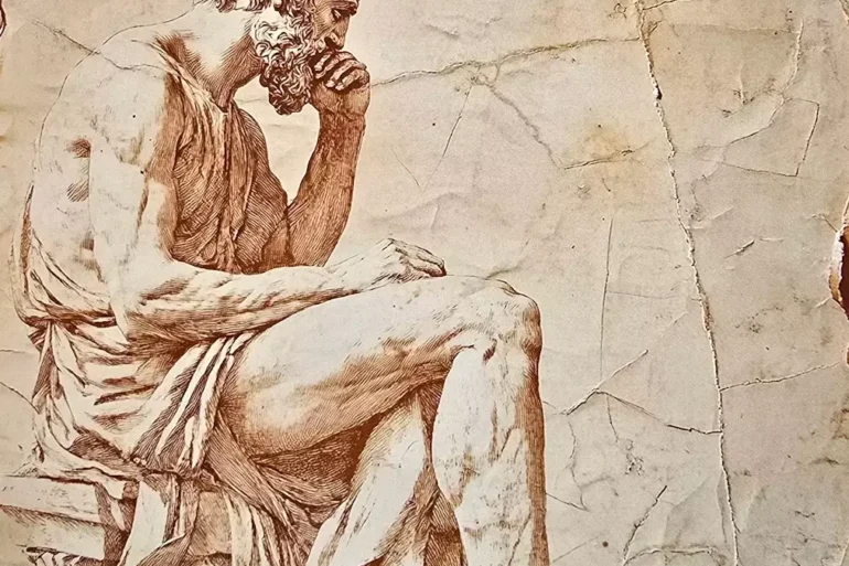 Ο Πραξιτέλης Σκεπτικός Στο Εργαστήριό Του