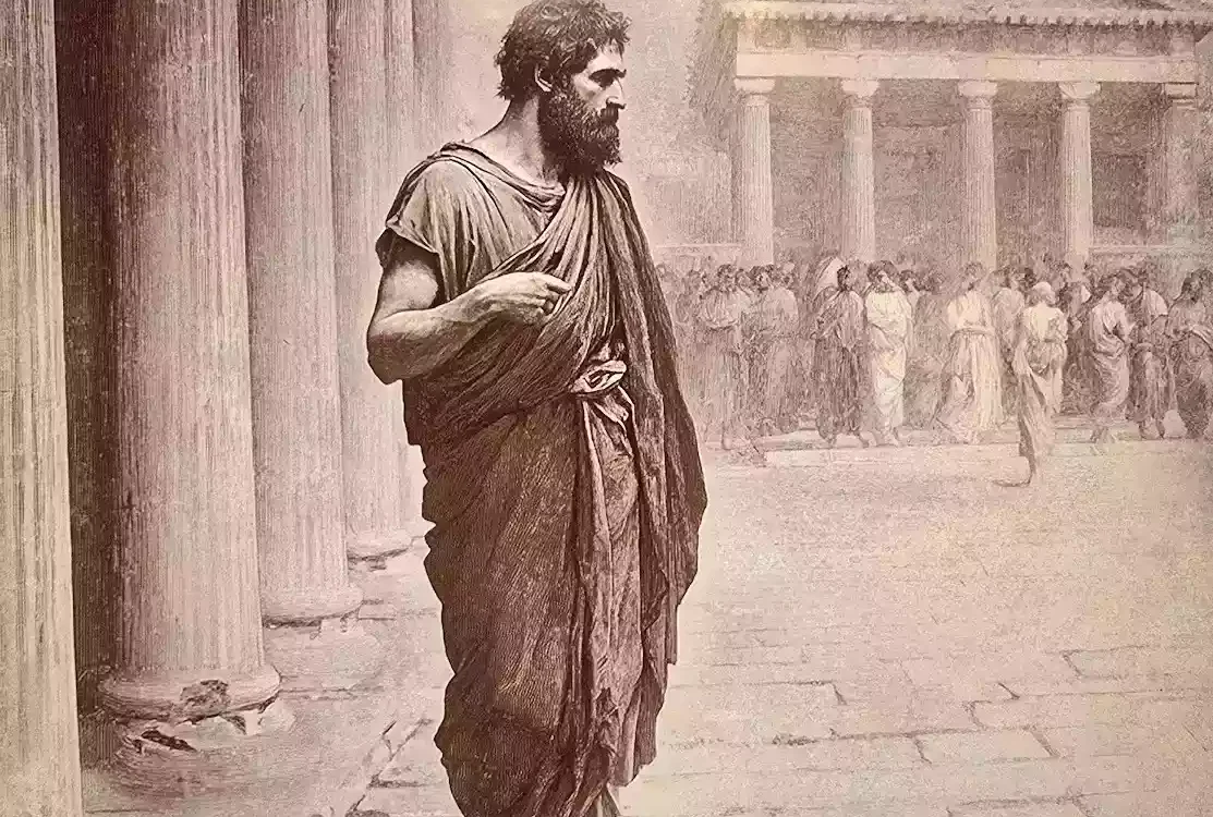 Ο Κλέαρχος Ο Σολεύς Αποτέλεσε Εξέχοντα Προσωπικότητα Της Περιπατητικής Φιλοσοφίας Στην Ελληνιστική Εποχή - Λιθογραφία Αναπαράσταση