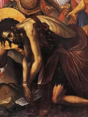 Η «Αποτομή Του Προδρόμου» Αποκαλύπτει Τη Δραματική Σκηνή Του Μαρτυρίου Με Βαθύ Συμβολισμό, Όπου Η Τέχνη Του Δαμασκηνού Αιχμαλωτίζει Την Ανθρώπινη Οδύνη.