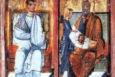 Detail Of The Right Panel Showing King Abgar, As A Ruler, Holding The Holy Mandylion